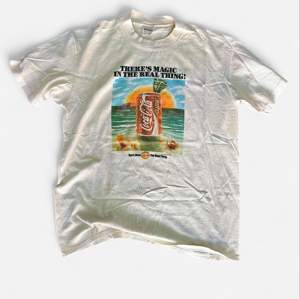 1986 Coca Cola Coke Beach Shirt rare vintage steadman